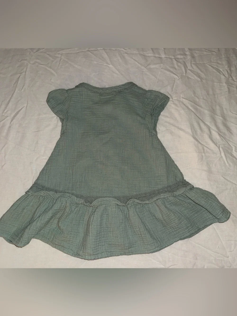 Carter's Little Planet Organic Mint Green Muslin Dress 24Months